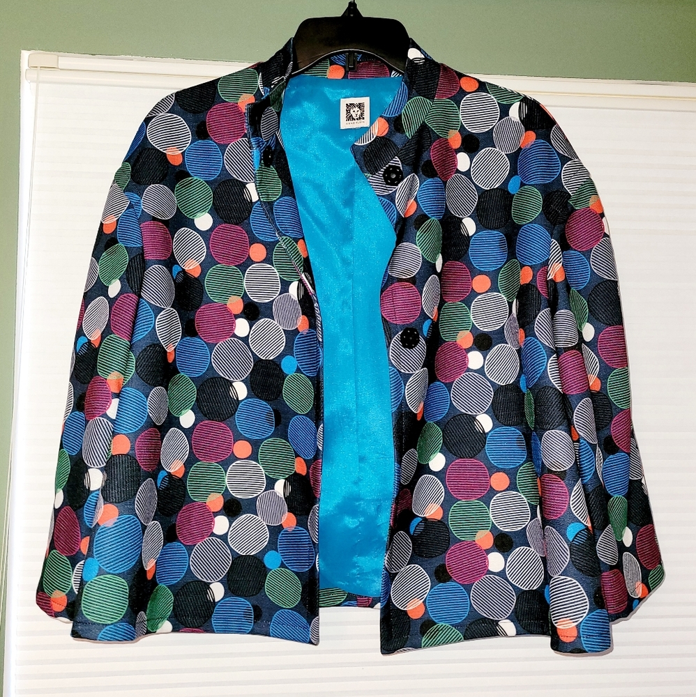 NWOT - Anne Klein Multicolor casual women's blazer